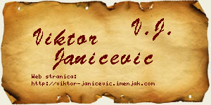 Viktor Janićević vizit kartica